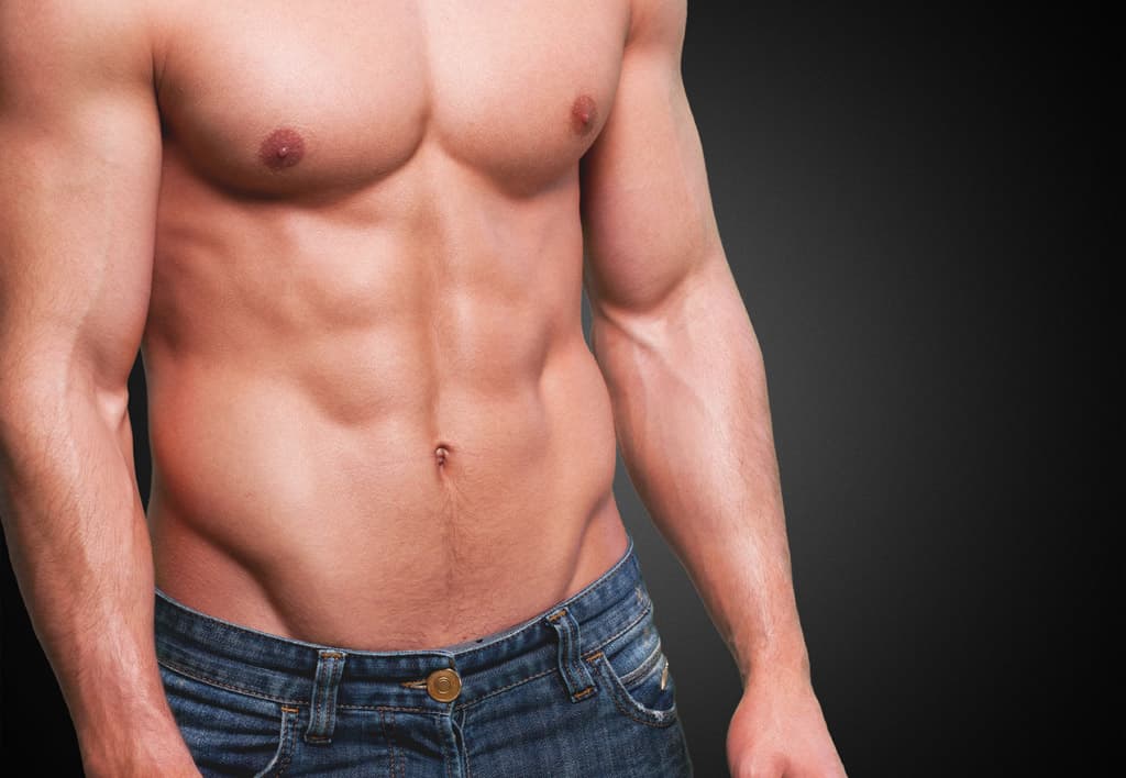 Abdomen masculino en Santiago y Pontevedra